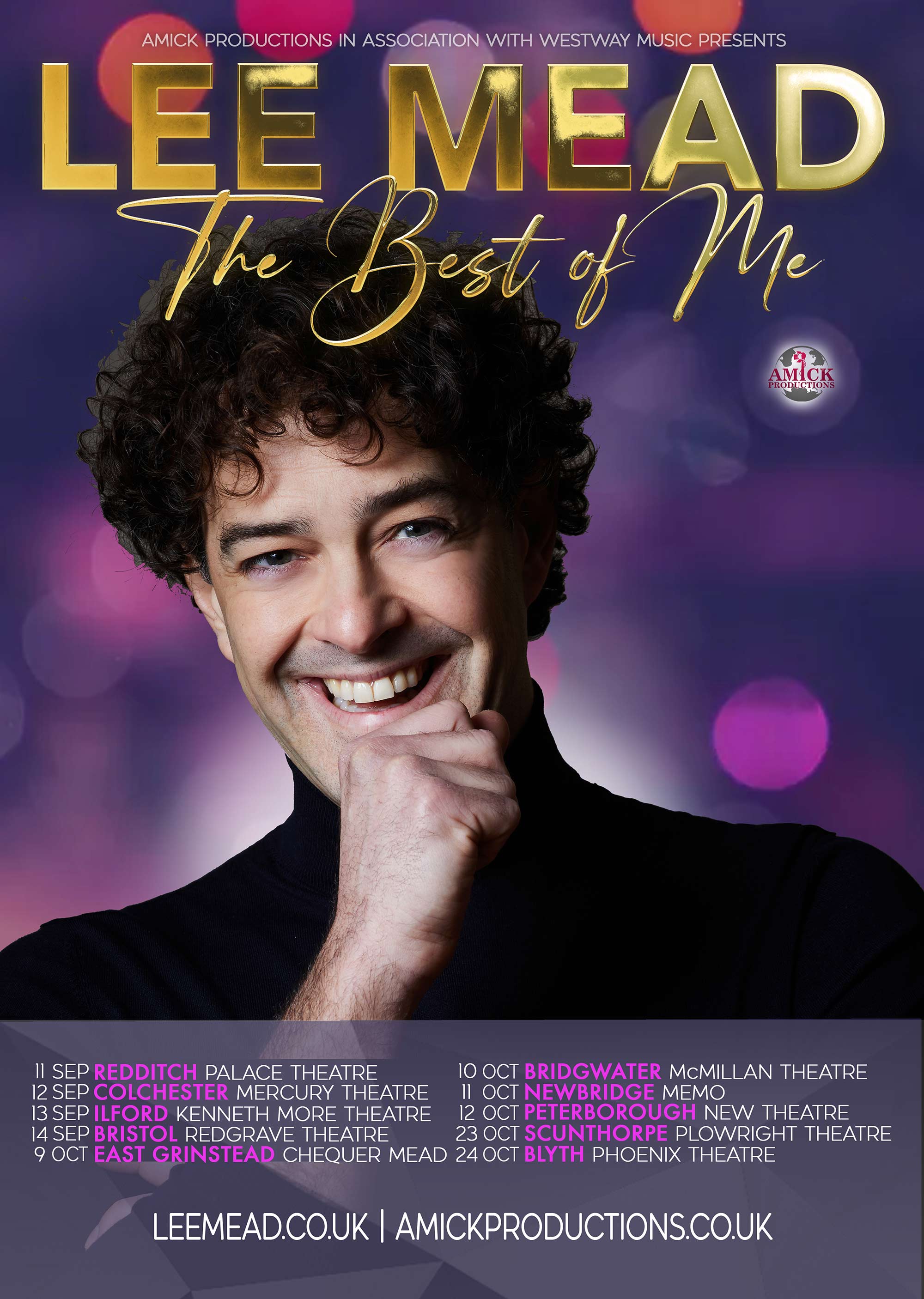 Lee Mead - Best of Me - Tour 2024 - Poster